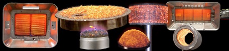 Collection of infrared burners & heaters